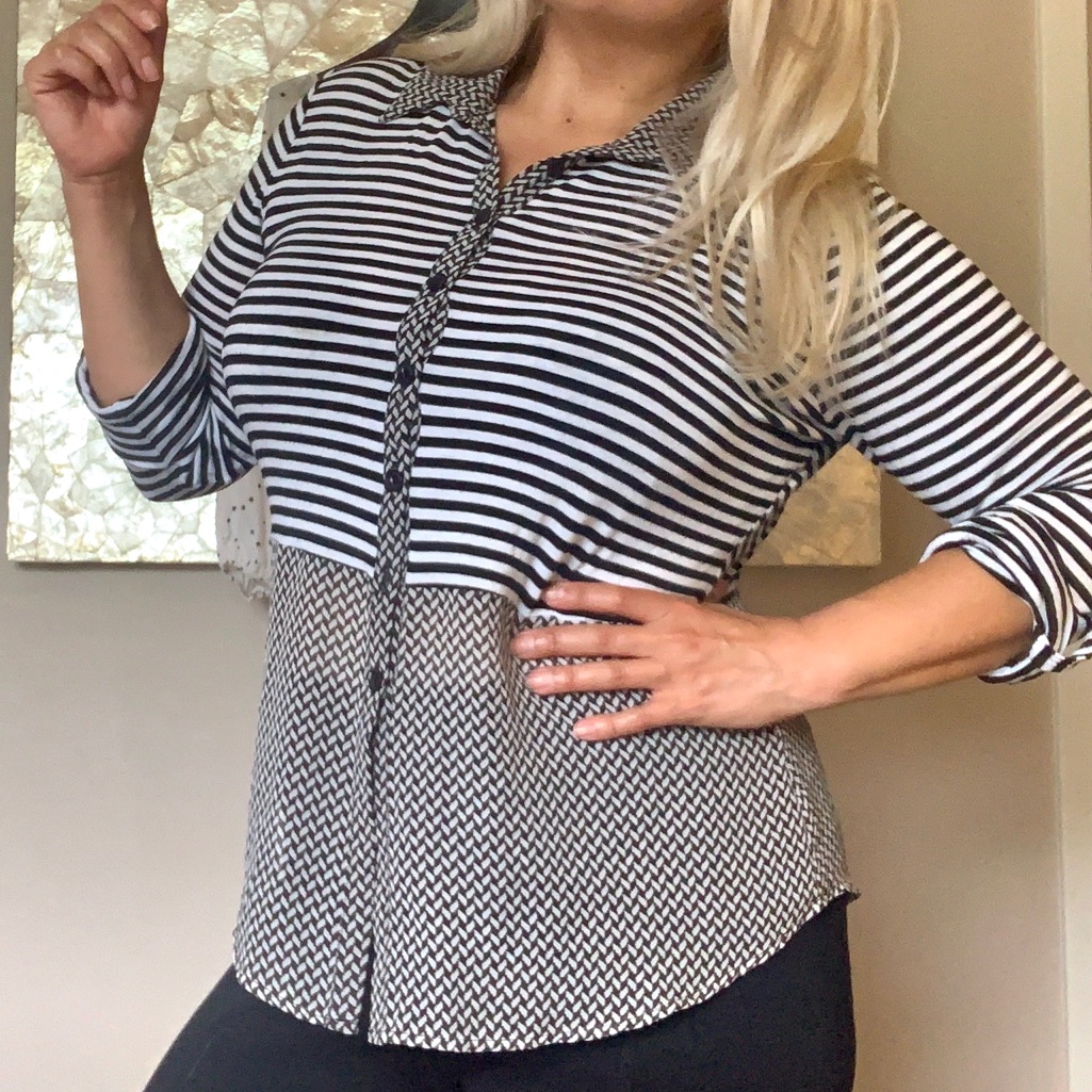 Striped Pattern Blouse